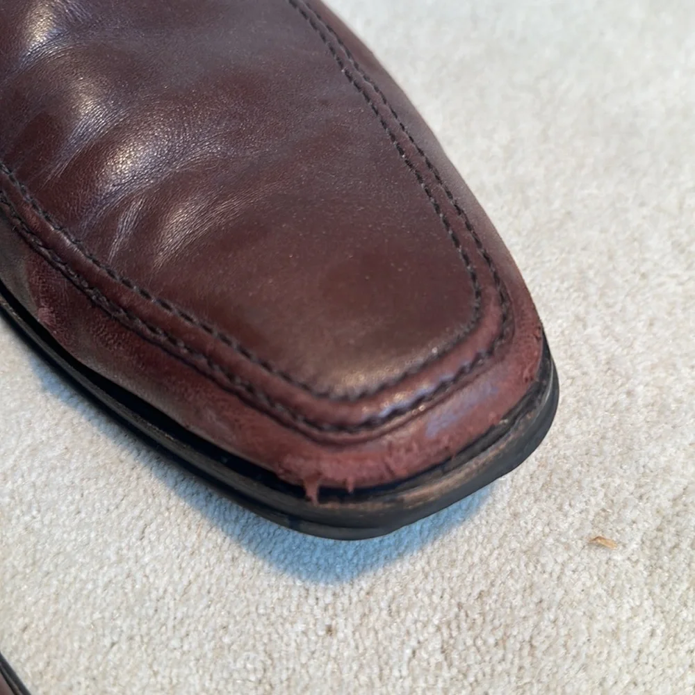 Monte Rosso Men's Lucca Nappa Leather Brown Loafers